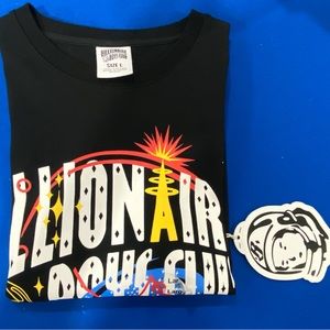 Billionaire Boys Club Cotton Graphic Tee Large Black White Blue Red Yellow Shirt